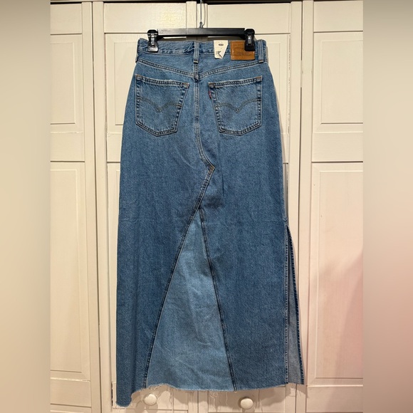 Levi’s denim maxi skirt NWT size 26 - Picture 6 of 8